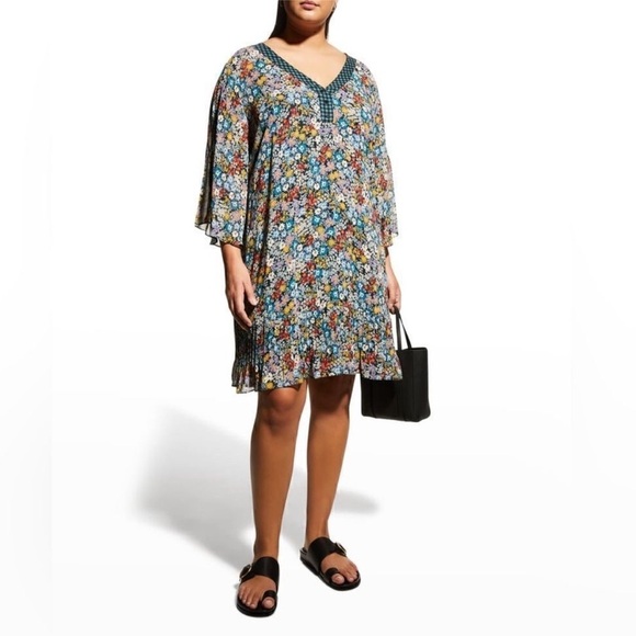 Divina Floral-Print Tunic Dress Size 1X Johnny Was - Picture 2 of 12